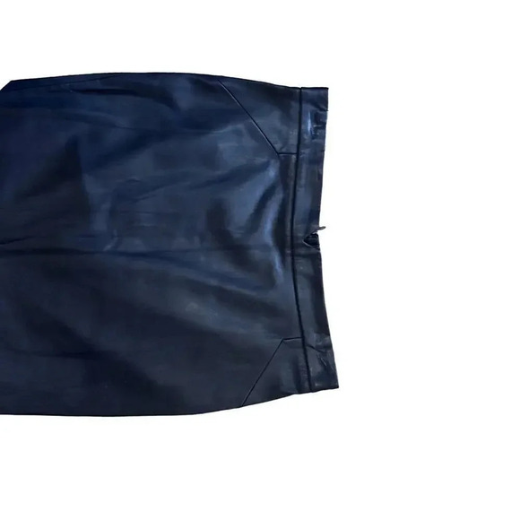 Zara Women's Black Leather Straight & Pencil Skirt Size Large - Picture 5 of 8